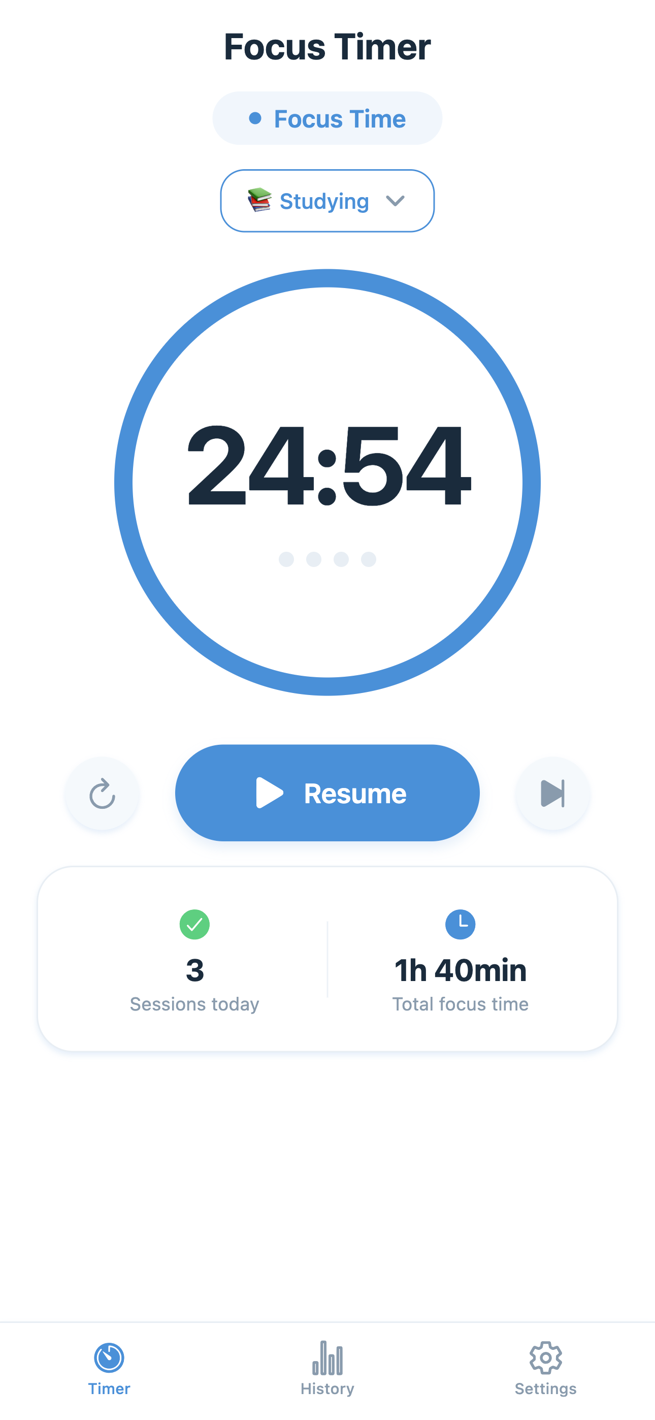FocusFlight Timer